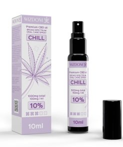 תרסיס שמן סיבידי (CBD) לפה 10 מ"ל - הרגעה (10%) וויזדום Wizdom