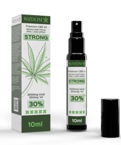 תרסיס שמן סיבידי (CBD) לפה 10 מ"ל - חזק (30%) וויזדום Wizdom